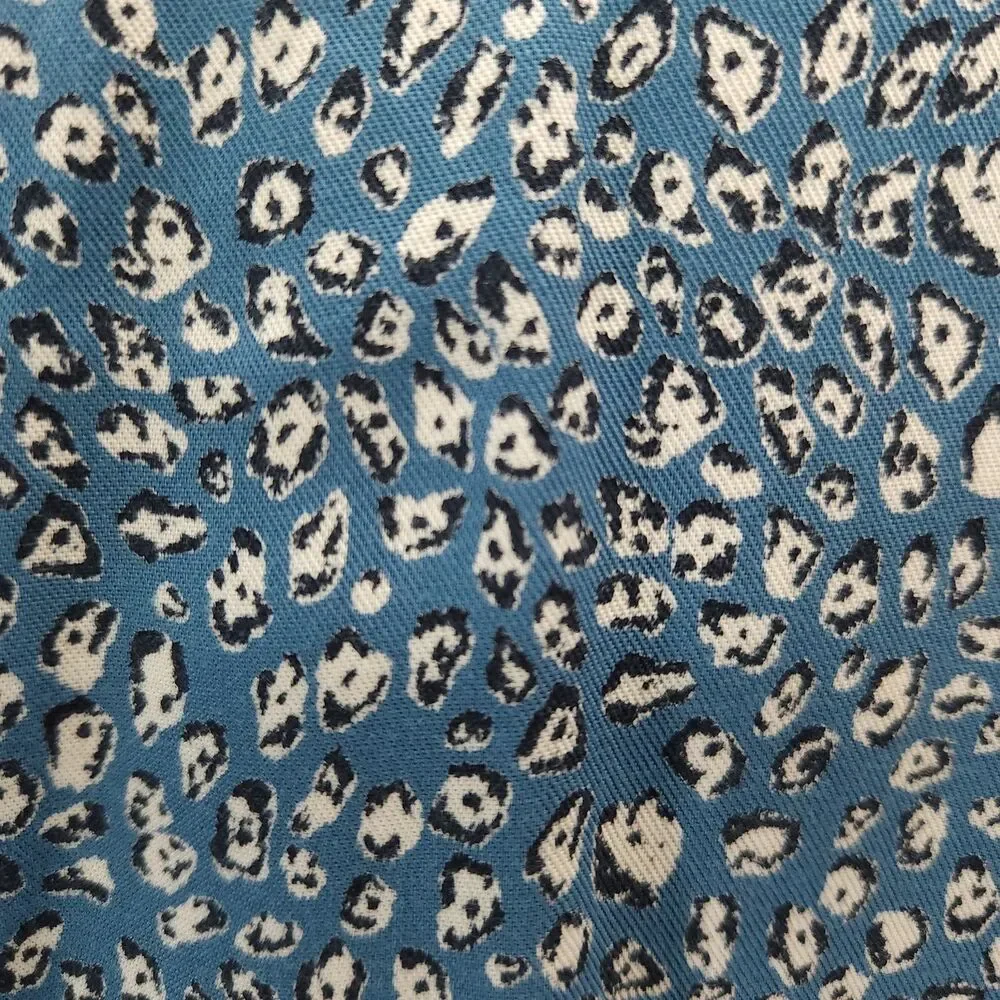 Atella Blue Floral‎ Tiered Midi Dress long sleeve Womens XL Prairie Cottagecore